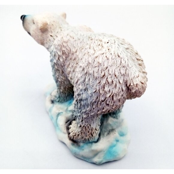 Polar Bear Figurine On Iceberg White Resin Sculpture Greenbrier International - Picture 6 of 14
